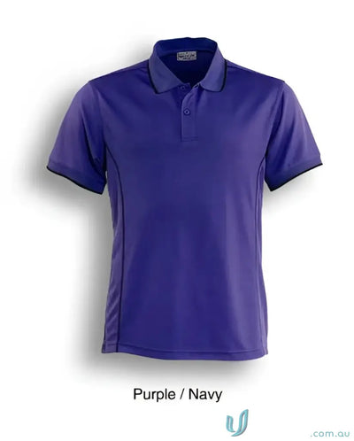 Bocini CP0910 Stitch Polo - Large Sizes in Purple/Navy