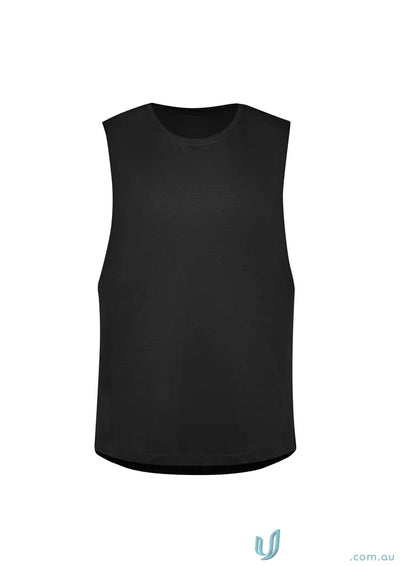 Black Black sleeveless shirt Men’s Streetworx Sleeveless Tee with drop armholes for streetwear