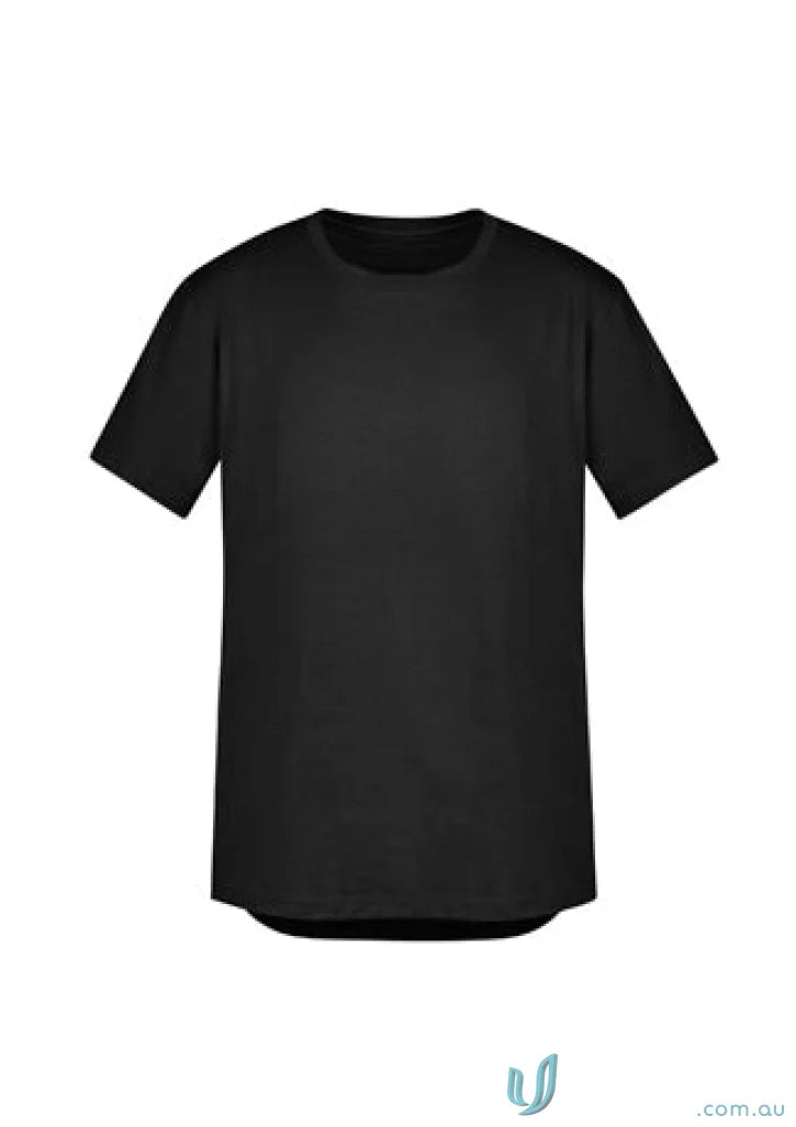 Black streetworx tee shirt made of breathable cotton with a slim fit and curved hem