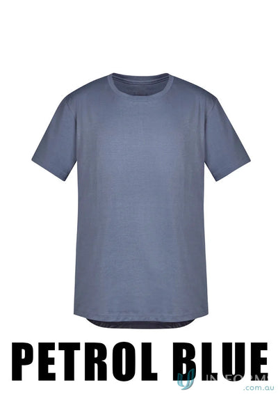 Petrol blue Streetworx Tee Shirt made of breathable cotton with slim fit and curved hem