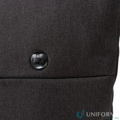 Dark gray textured fabric with Swissdigital Arosa Tote Bag logo, perfect for workwear