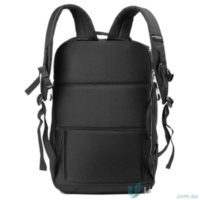 Black padded Swissdigital Java Backpack with pockets, perfect for uniforms and everyday use