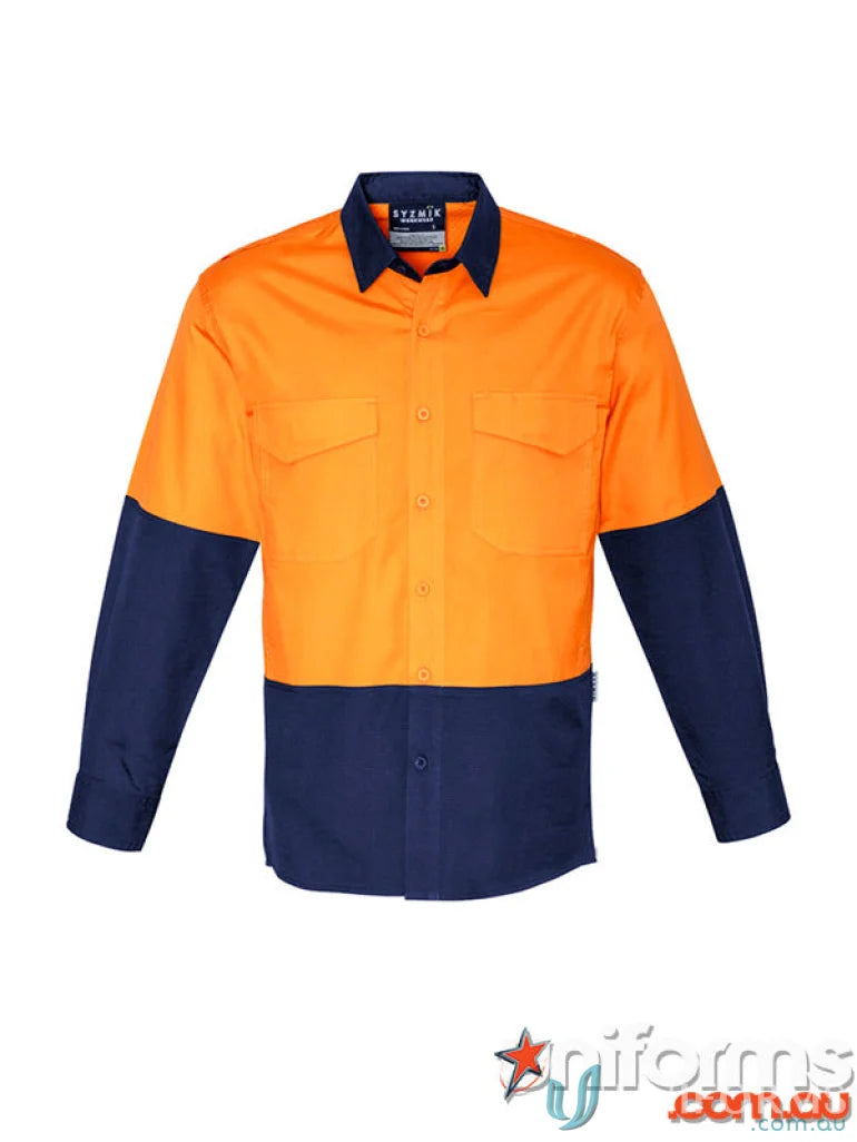 Two-tone Syzmik mens rugged cooling Vis shirt zw128 with reinforced stress points