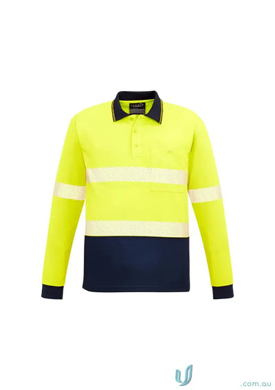 Long-sleeved high-vis polo with vis segmented tape SZYMIC Unisex ZH530