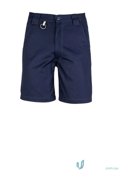 Navy blue Syzmik Mens Plain Utility Shorts perfect for work or casual wear