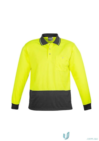 Syzmic Safety Sliced LS Polo long sleeve polo vis basic long sleeve unisex hi-vis shirt