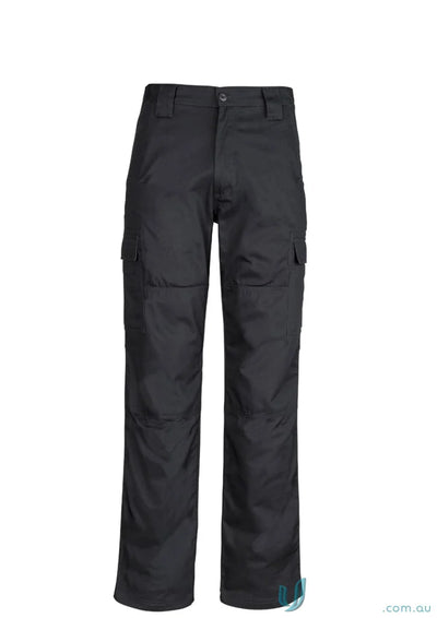 Syzmik Drill Cargo Pant in black, all-day comfort Mens midweight drill cargo pants