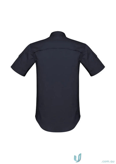 Navy short-sleeved Rugged Cooling SS Shirt by Syzmik Men’s Rugged, model ZW405