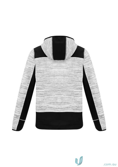 Gray and black Syzmik Streetworx hoodie zt360 reinforced knit hoodie for streetwear style