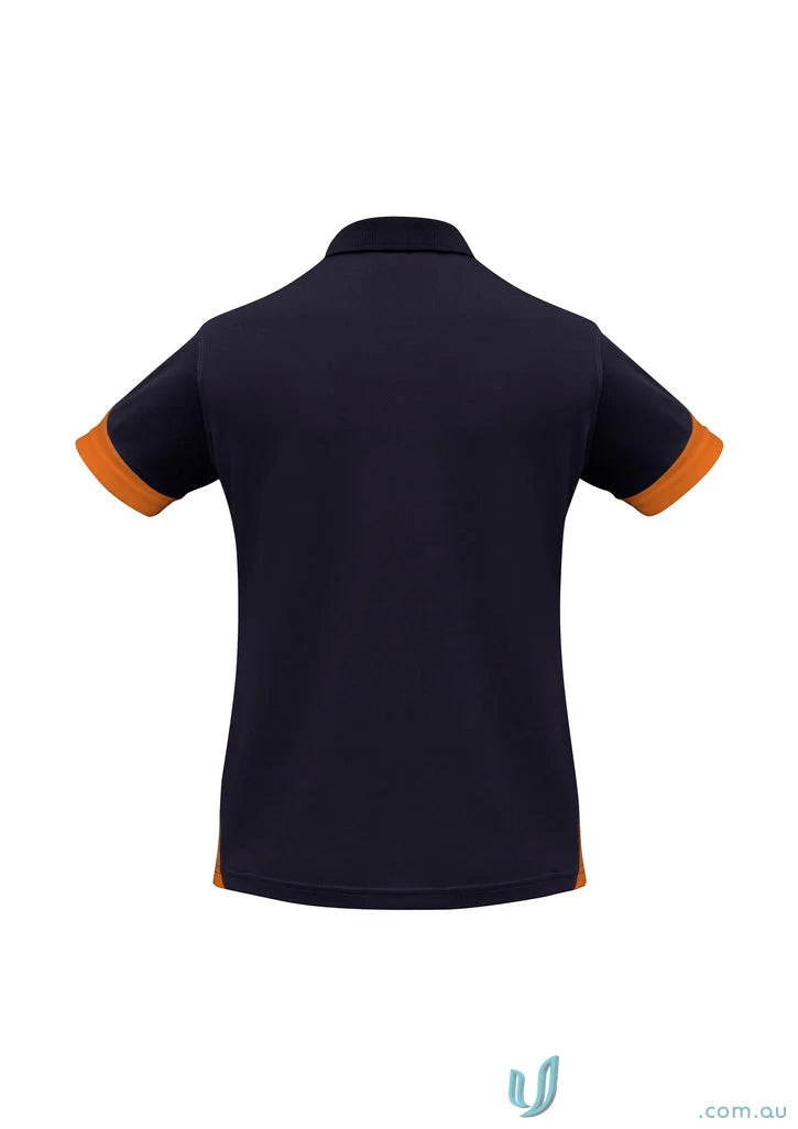 Navy and orange Talon Polo from Biz Cool Collection Talon for a stylish look
