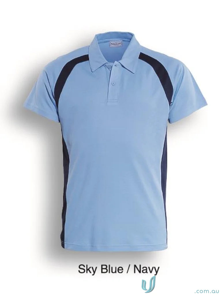 Bocini CP0919 Team Essentials Contrast Panel Polo