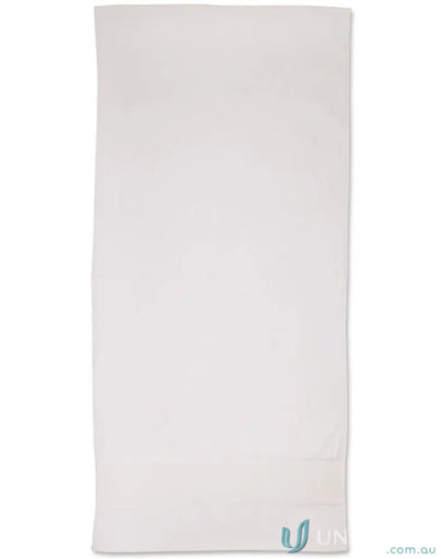 White cotton towel from the Terry Velour Beach Towel collection perfect for your spirit terry velour beach day