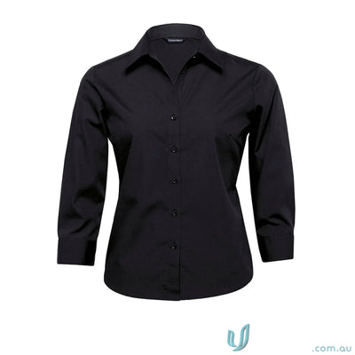 Gear For Life WTEL-G4L The Express Ladies Teflon Poplin 3qtr Shirt in Black