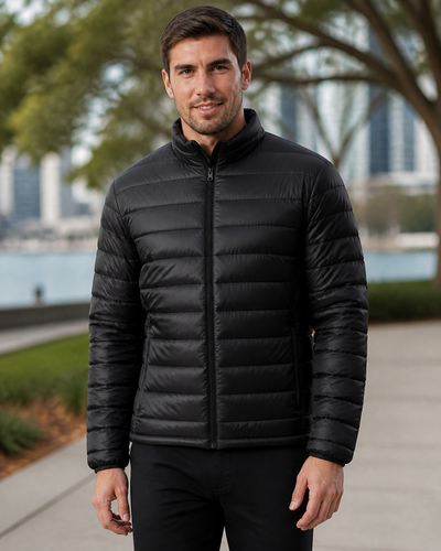 The Puffer jacket on Australian male model
