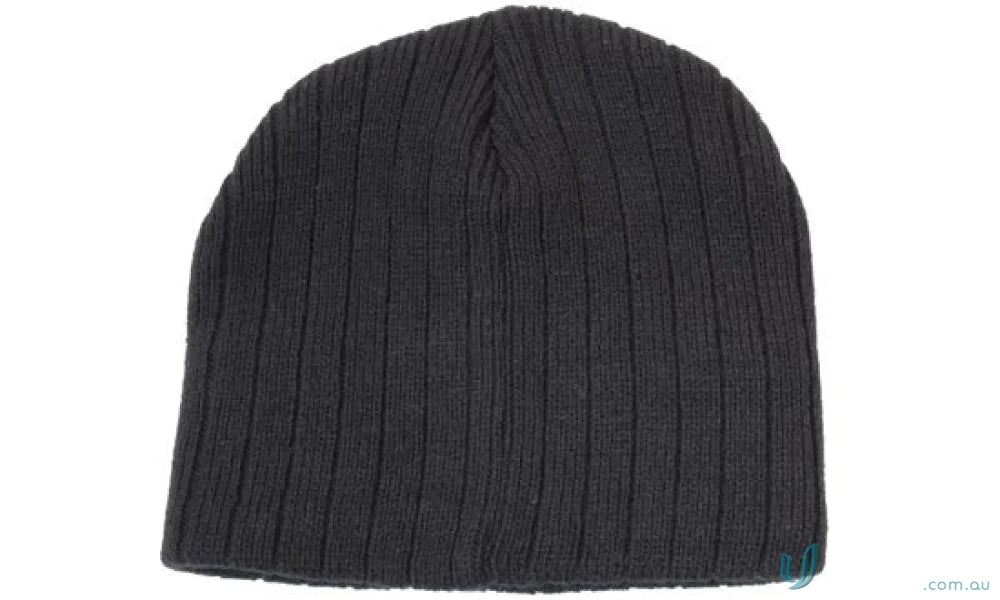 Black Cable Knit Beanie - Cozy knit beanie for winter, stylish cable knit toque