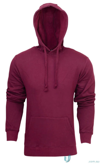 Maroon hooded sweatshirt from Torquay workwear collection perfect for uniforms or casual wear