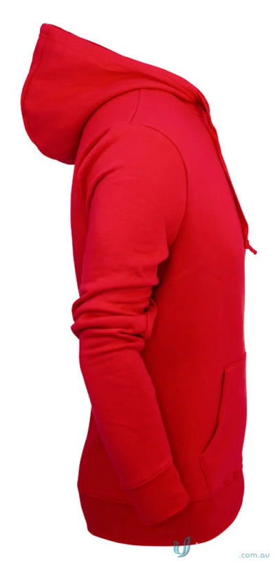 Red hooded sweatshirt from Torquay workwear collection perfect for uniforms