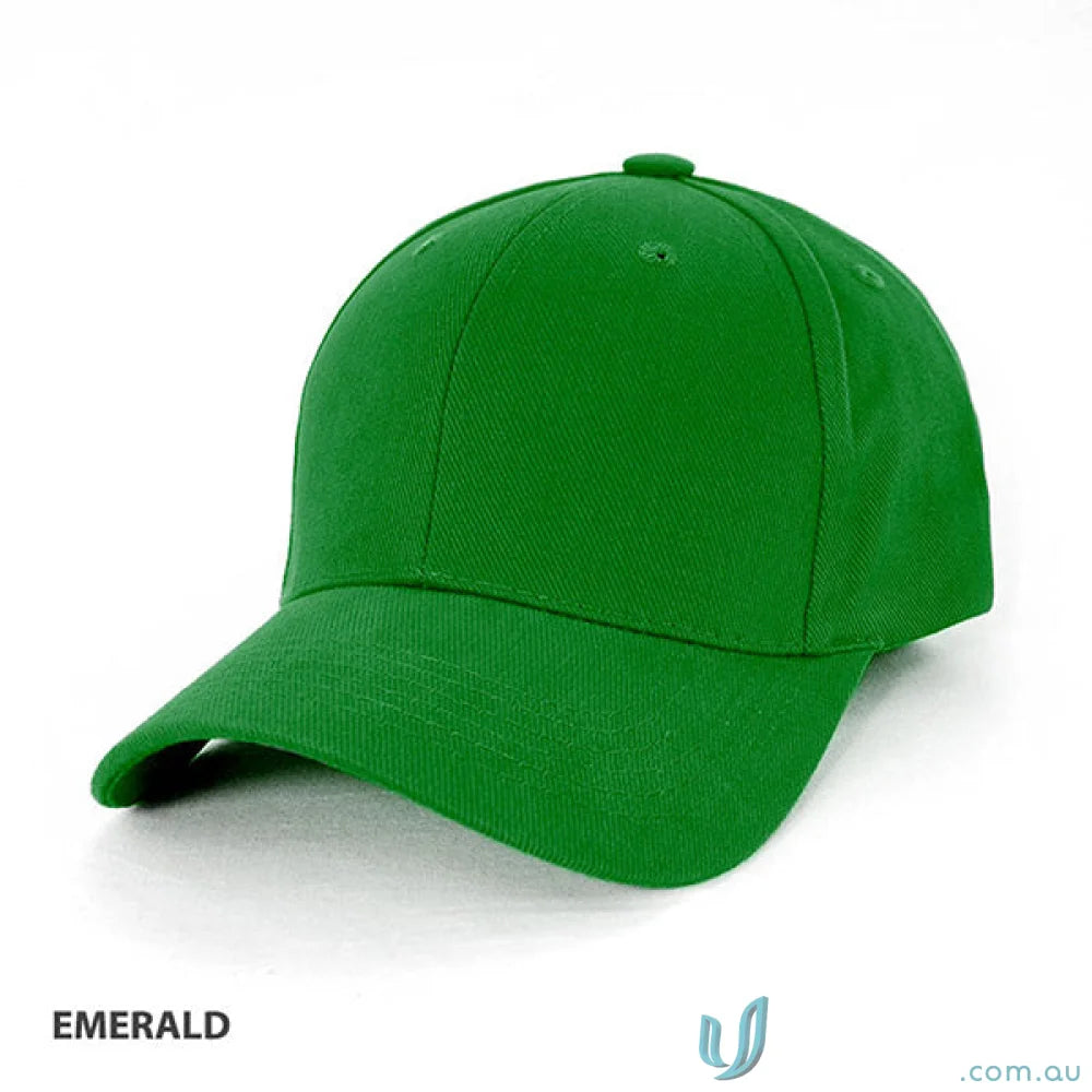 Bright emerald green baseball cap perfect for workwear and uniforms from Traditional Cap