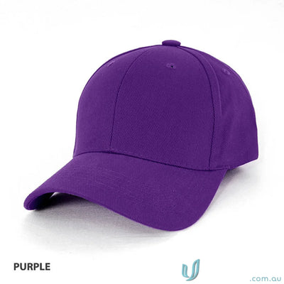 Purple baseball cap from Traditional Cap, perfect for work uniforms and casual uniforms