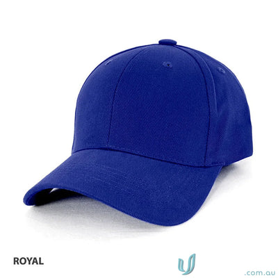 Royal blue baseball cap perfect for uniforms and workwear from Traditional Cap