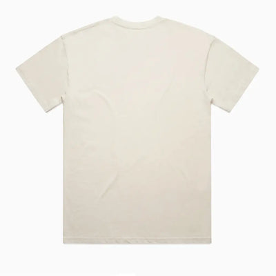 Cream-colored truck oversize tee with short sleeves and subtle texture perfect for workwear and work uniforms