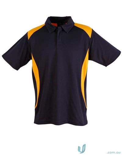 Winning Spirit PS31 TrueDry Contrast Polo in Navy/Gold