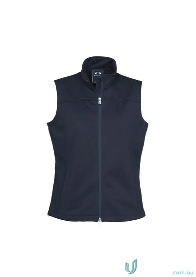 Mens softshell vest from biz tech in dark blue, perfect to stay warm