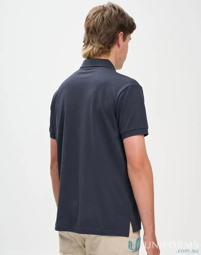 Winning Spirit PS71 Ultrafine Cotton Polo in navy