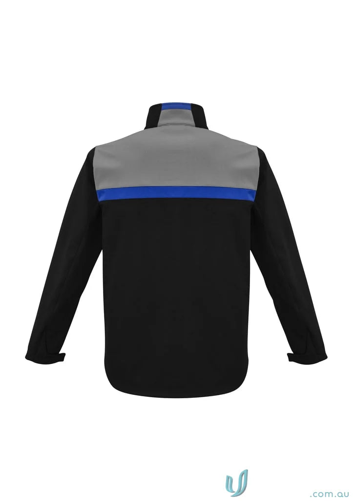 Unisex Charger Jacket J510M from Biz Collection Unisex in black and gray style