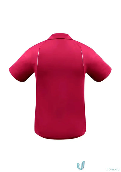 Red polo shirt from United Polos modern fit biz collection and utd polo p244ms