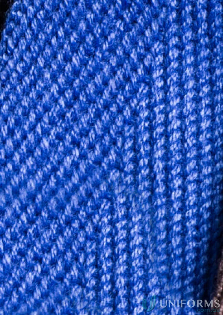 Blue knitted fabric texture for Urban Bib Straps from Biz Collection Urban with interchangeable design