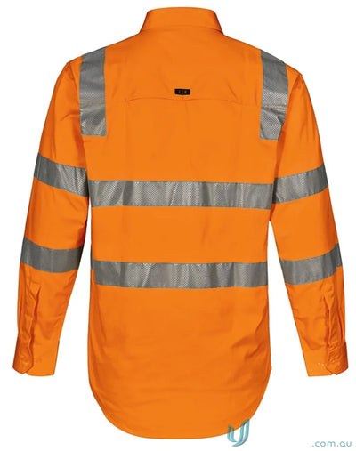 Orange VIC RAIL LIGHTWEIGHT safety shirt keeps cool for work in style and winning spirit