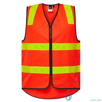 Vic Road HiVis Vest with reflective stripes for civil construction workers and traffic control teams