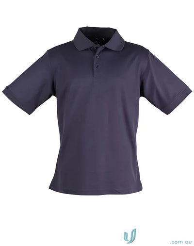 Victory SS Polo navy blue shirt showcasing victory truedry and winning spirit victory