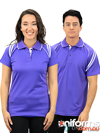 Matching purple Viper SS Polo shirts with cooldry moisture management technology for comfort