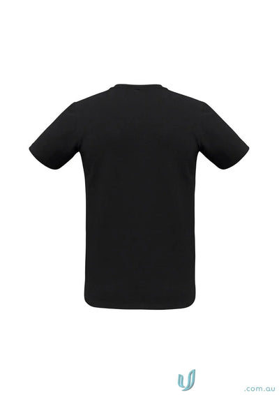 Black short-sleeved Viva Tee t403m showcasing your winning spirit casual style