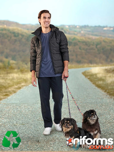 Man walking dogs in activewear with Winning Spirit 3D Cut Sustainable Seamless Parka