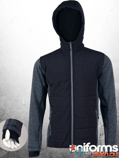 Winning Spirit Bristol Jacket jk43 bristol with black hood, gray sleeves, and thumb hole feature