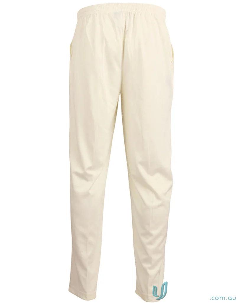 Cream-colored Casual Pants from Winning Spirit CoolDry Cricket Pants CP29 Cricket collection