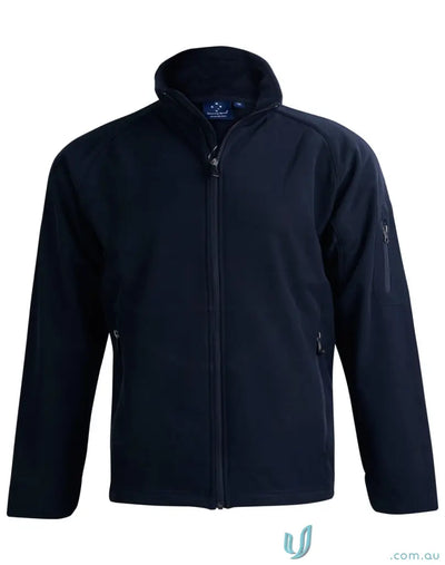 Navy blue jk23 mens softshell high-tech jacket with wind resistance for tough workdays