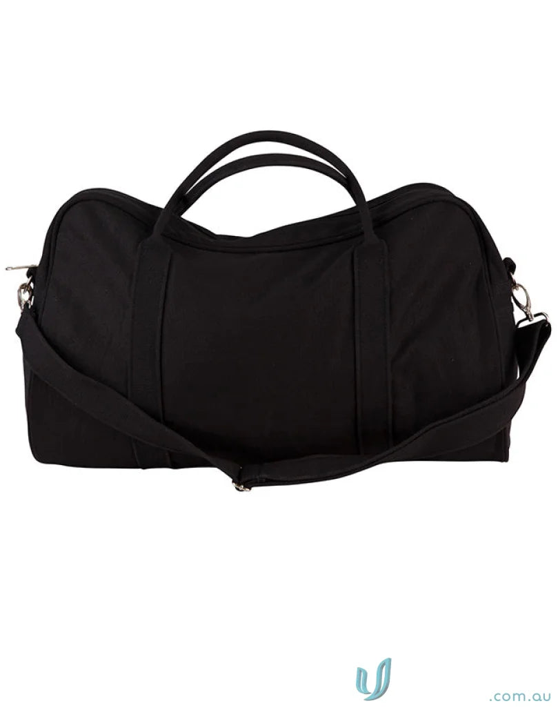 Black Winning Spirit Impact casual bag with shoulder strap and reinforced carry handles