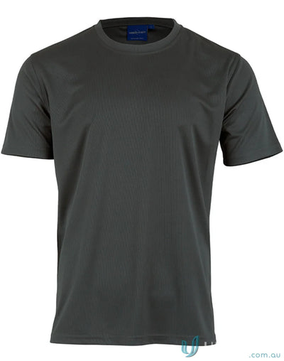 Gray short-sleeved Winning Spirit Kids CoolDry Tee ts23k for kids comfort