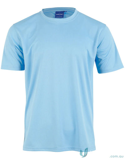 Light blue short-sleeved Winning Spirit Kids CoolDry Tee ts23k for kids comfort