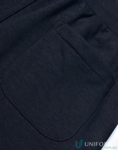 Navy blue sweatpants pocket on Winning Spirit Kids French Terry Track Pants, kids spirit french tp25k