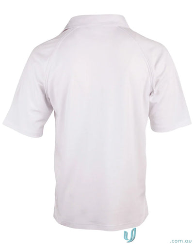Kids cricket polo white short-sleeved collared shirt for Winning Spirit Kids SS Cricket PS29K Truedry SS Cricket