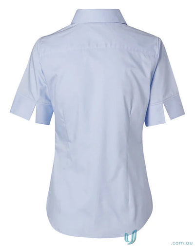Light blue light-weight ladys fine twill shirt from Winning Spirit Ladies M8030S