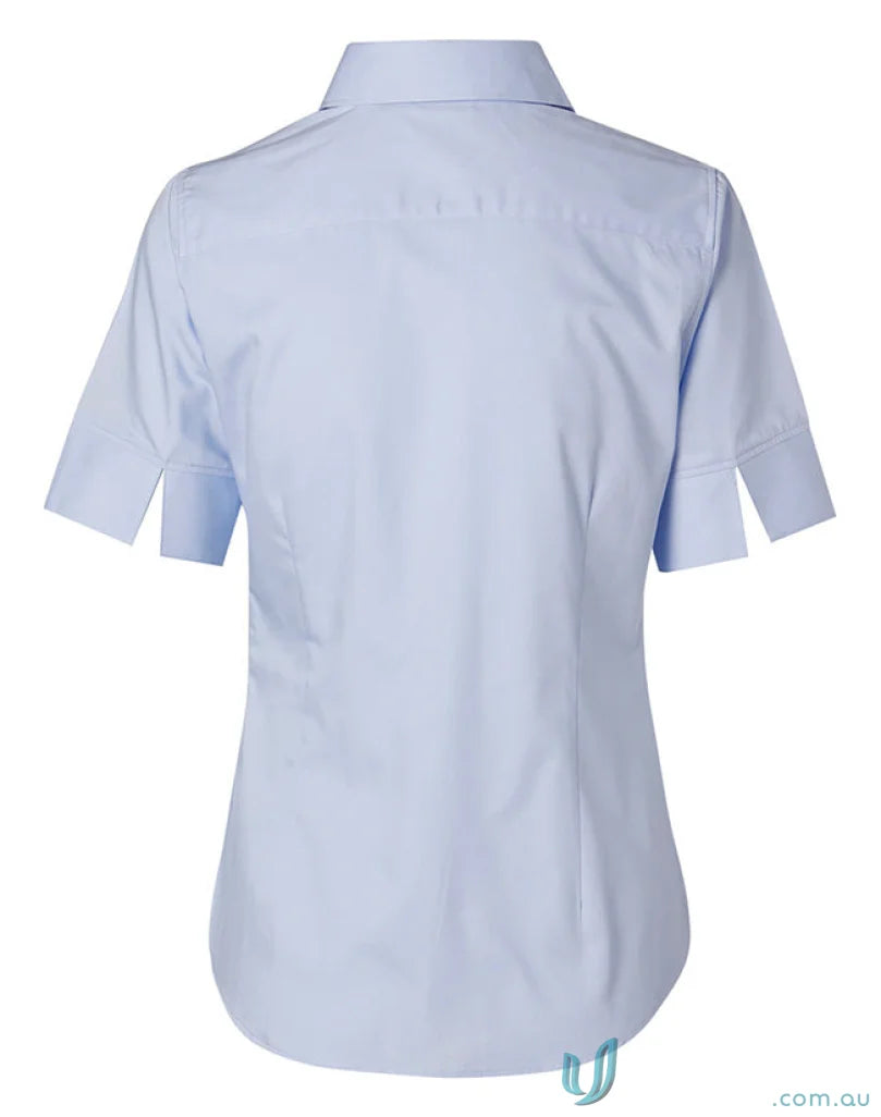 Light blue light-weight ladys fine twill shirt from Winning Spirit Ladies M8030S