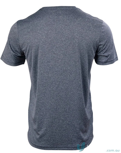 Heather gray Winning Spirit Mens Harland Tee with rapid cool fabric for comfy style