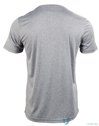 Heather gray Winning Spirit Mens Harland Tee with rapid cool fabric for comfy style