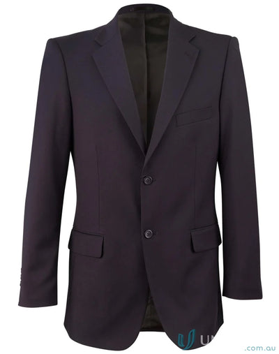 Dark mens poly viscose stretch jacket from the Winning Spirit PolyViscose Stretch collection